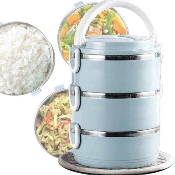 3 Layer Stainless Steel Lunch Box First Quality High Quality | 336