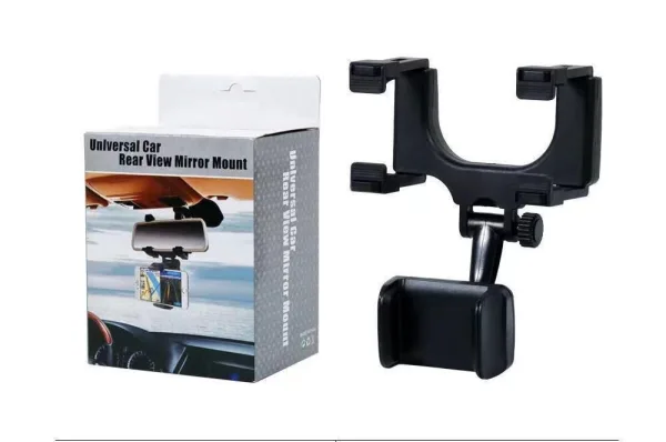 360 Rotatable Rearview Mirror Phone Mount For Car Retractable Universal Car Phone Holder Mount For | 1604