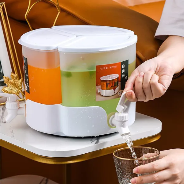 5.2L Drink Dispensers for Parties 1.3 Gallon 3 Faucets Cold Beverage Juice Dispensers | 758
