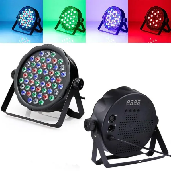 54 LEDs RGB Par Can Stage Light With LED Display and DMX | Power Can | 1518