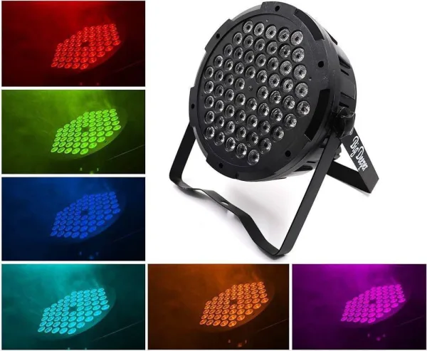 60 LEDs RGB Par Can Stage Light With LED Display and DMX | Power Can | 1519