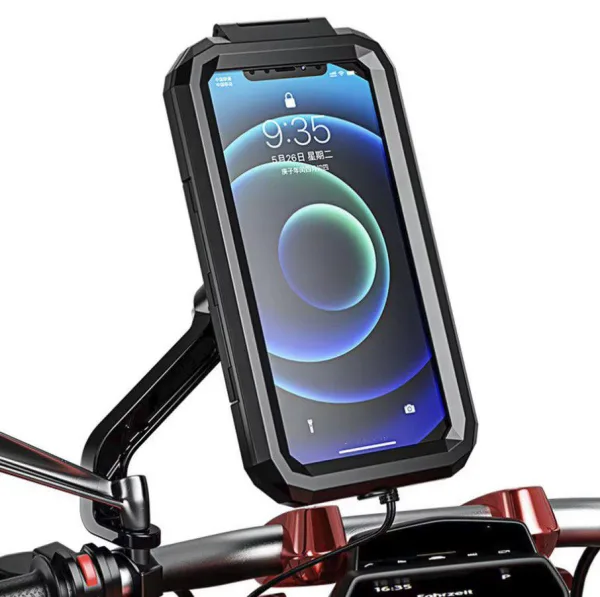 Adjustable Motorcycle Bike Phone Holder Case Outdoor Waterproof Phone Stand Bracket Bicycle Handleba | 1373