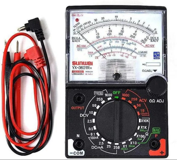 Product Image	Analogue Meter Multimeter Multitester, Amp Volt Ohm Voltage Tester Meter and Diode Continuity Test, | 485