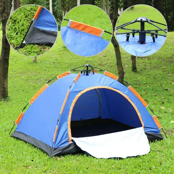 Automatic Camping Tent for Outdoor Mountaineering Travel for Backpacking Fishing | 1478