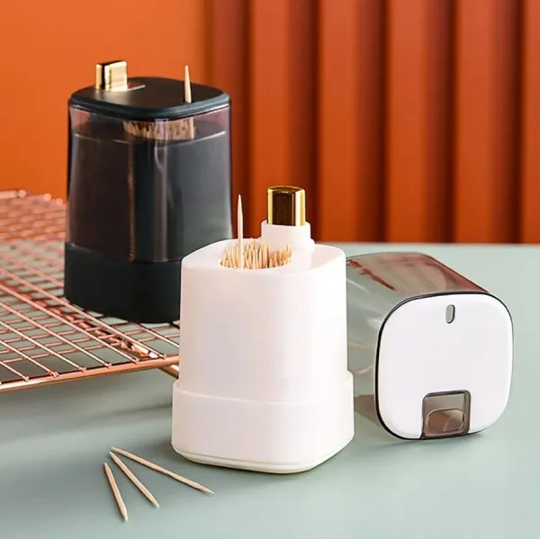 Automatic Portable Pop-Up Toothpick Box Dispenser - Press Type Household Toothpick Holder | 838