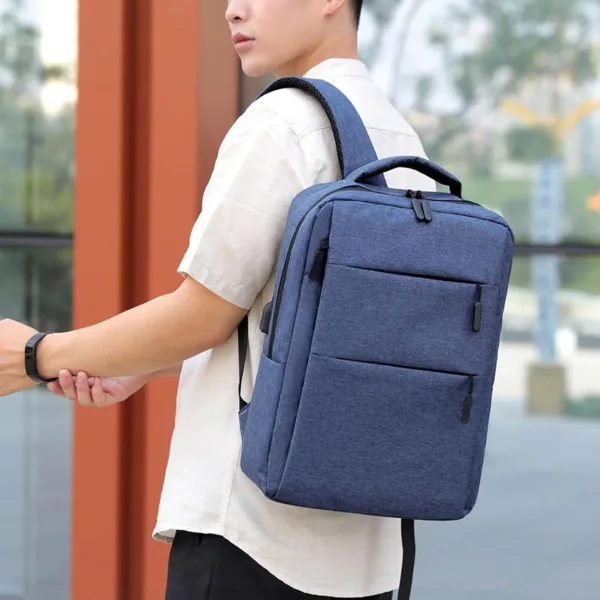Backpack Men's Nylon Business Backpack Polyester Charging City Anti-Theft Multifunction Waterproof L | 361