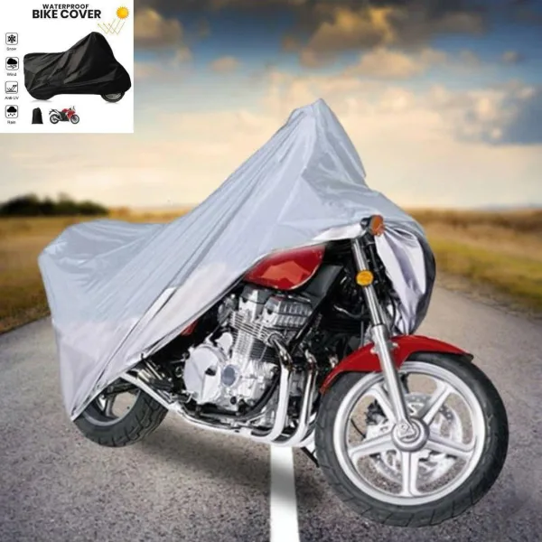 Bike Cover Water Proof full Size Motorcycle Motorbike 100cm - 200cm Bike Cover Parachute Top Parkin | 1587
