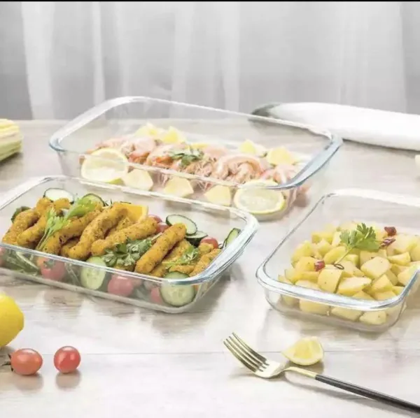 Boroslilicate Baking Tray Set 2.2L /1.6L /1L | 316