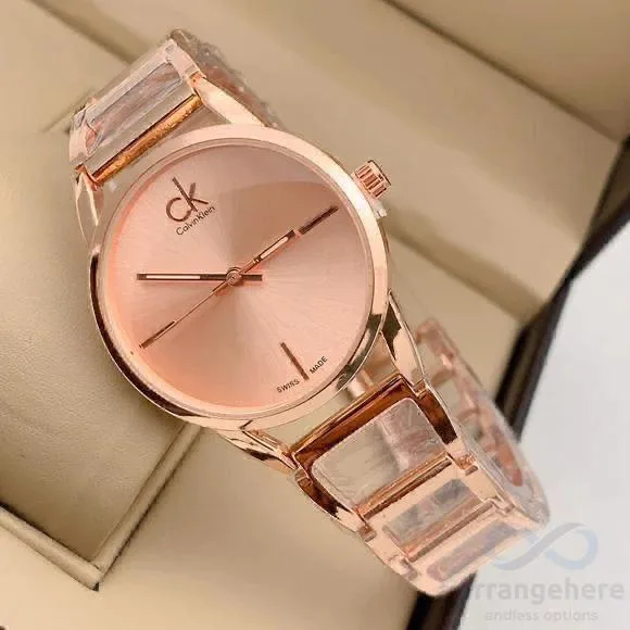 C K Ladies Watch Stainless Steel Rose Gold | 1256