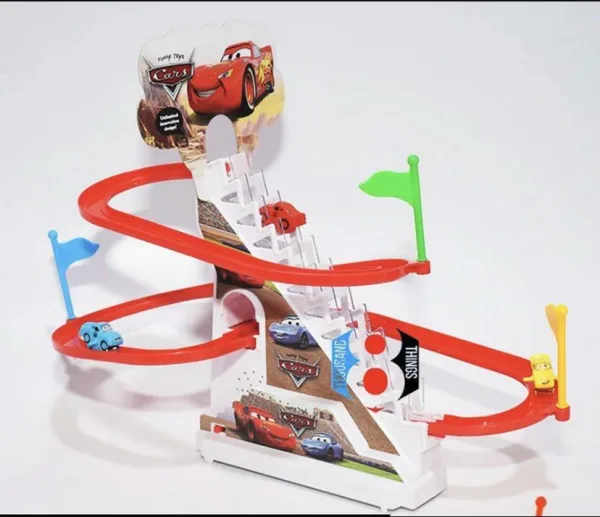 CAR Chasing Ladder Race Track Game Set - Playful Roller Coaster Playset with LED Flashing Lights for | 607