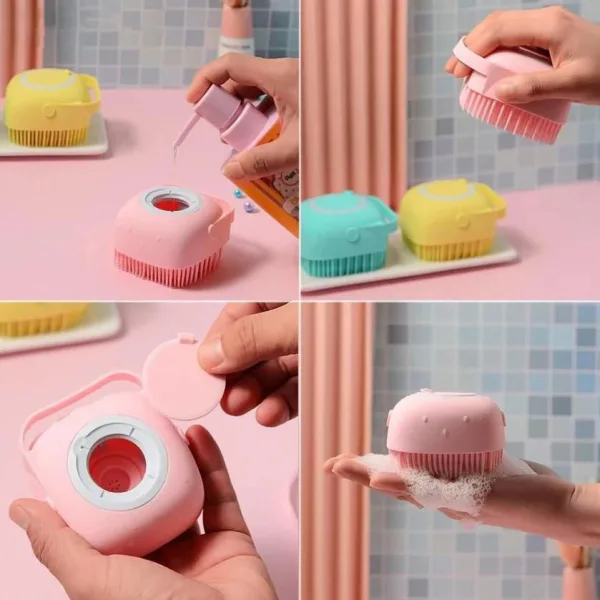 Cleaning Bath Brush, Silicone Soft Bath Body Brush 1 Piece Random Colours | 501