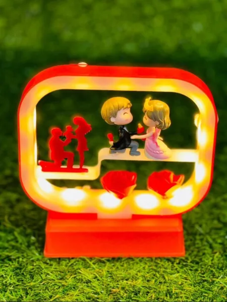 Couple Ornament with Night Light valentine Gift with Music 7CM - Model 3 | 1500