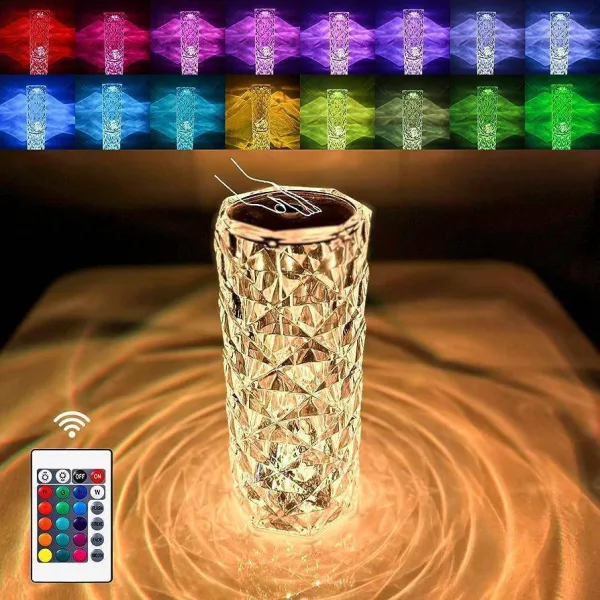 Crystal Table Lamp USB Charging Touch Lamp | 1351