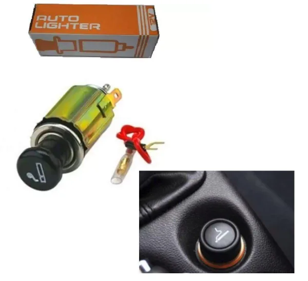 DC 12V Car Auto Cigarette Lighter Replacement Plug & Socket Assembly Set | 438