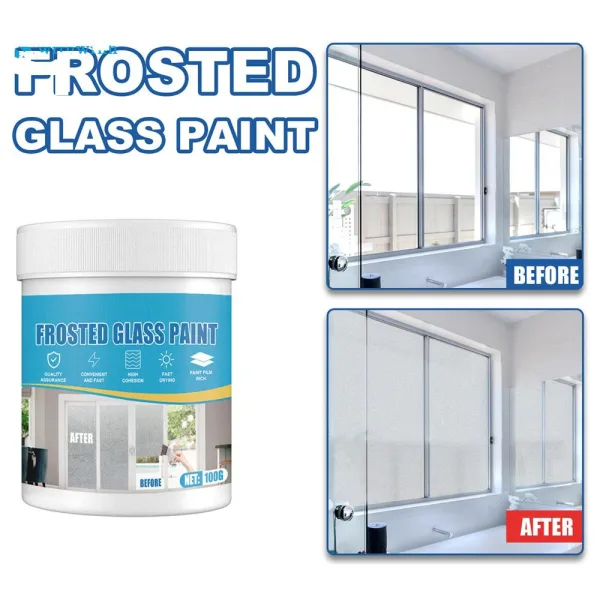 Door and Window Shading Frosted Glass Paint, Frosted Glass Spray Paint, Frost Spray Paint for Glass, | 71438