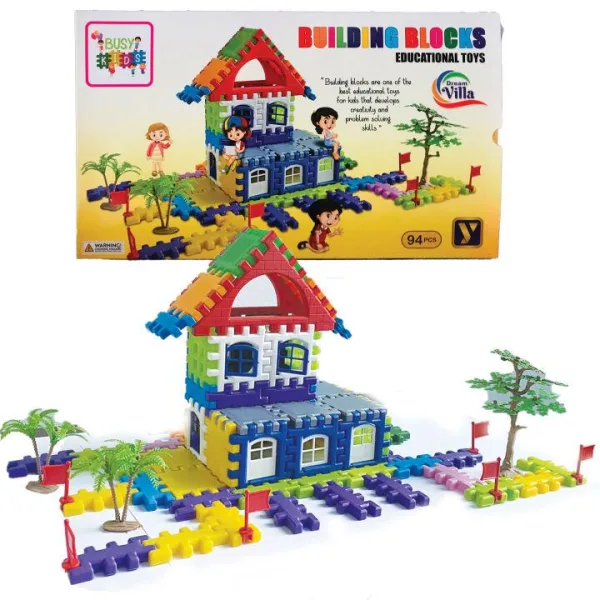 Dream Villa Building Blocks Set with trees (94Pcs) Educational Toys Home Building set | 1471