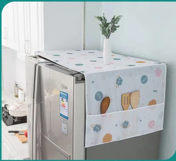 Dust Proof Storage Refrigerator Cover / Waterproof Fridge Storage Cover - Random Design | 1176