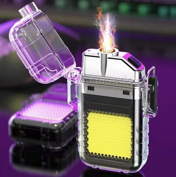 Electric Lighters Arc Lighter Plasma Lighter for Outdoor Camping Windproof Waterproof Lighter with F | 285