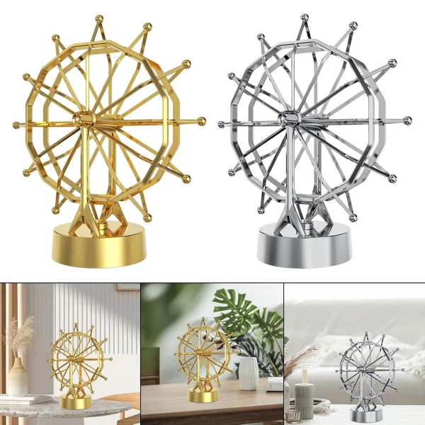 Ferris Wheel Perpetual Motion Model Home Decoration Gift Rotatable Desktop Aureate |Home & Garden | | 13574