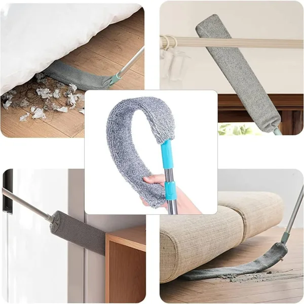 Floor Mop, Gap Dust Cleaner Mop Bending Cleaning Brush Sofa Bed Bottom Gap Clean Brush Dust Removal | 1565