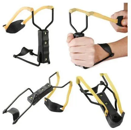 Folding Slingshot with Wrist Support Strong Thick Rubber Band | 489