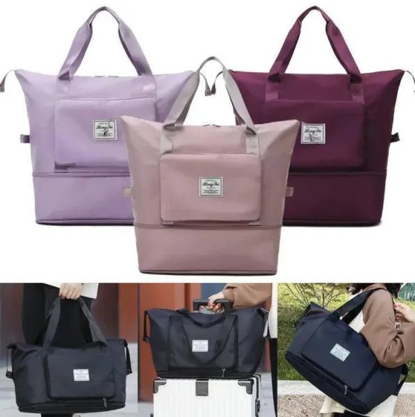 Folding Travel Bag Hand Luggage For Men And Women Duffle Bag Travel Storage Bags (Maroon Colour) 160 | 510