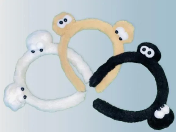 Furry Head band with Bunny Ears Plush Cartoon Rabbit Hairband Party Headdress Performance Theme Cost | 409