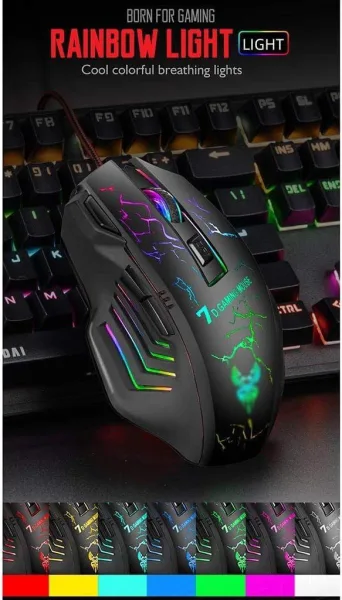 GAMING Mouse X7 gaming mouse - 4800 dpi LED backlit wired mouse Mouse | 704