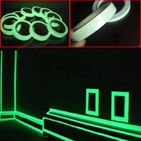 Glow in The Dark Green Light Luminous Radium Tape Sticker, Removable Waterproof 3M / 3CM | 596