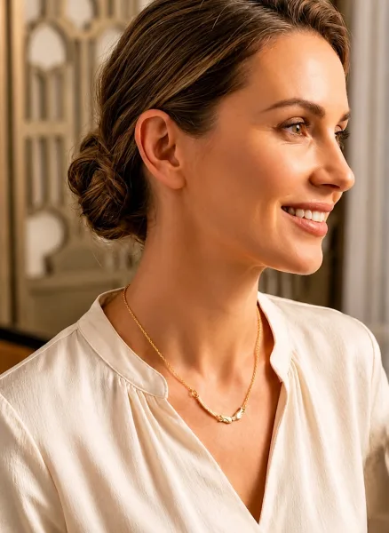 Golden Aura Minimalist Necklace | 3016