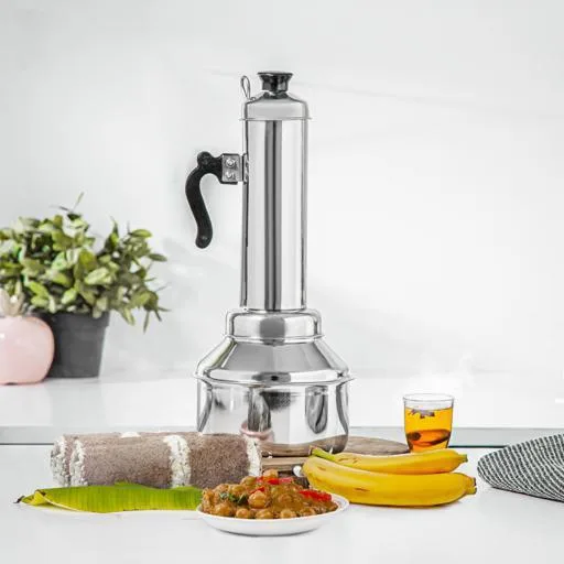 Good Quality of Stainless Steel Pittu Maker Brand New Pittu Kodam With Whistle Kitchen Special Pitt | 1635
