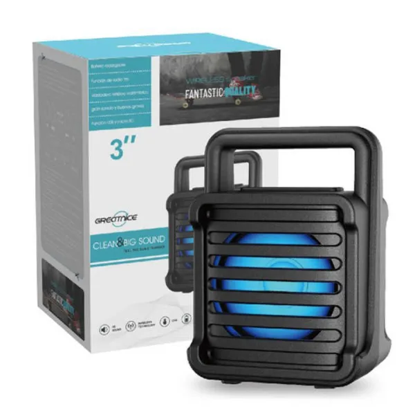 Greatnice 3" inch Super Bass Portable Splash Proof Wireless Bluetooth Speaker GTS-1363 with TF Card | 1718