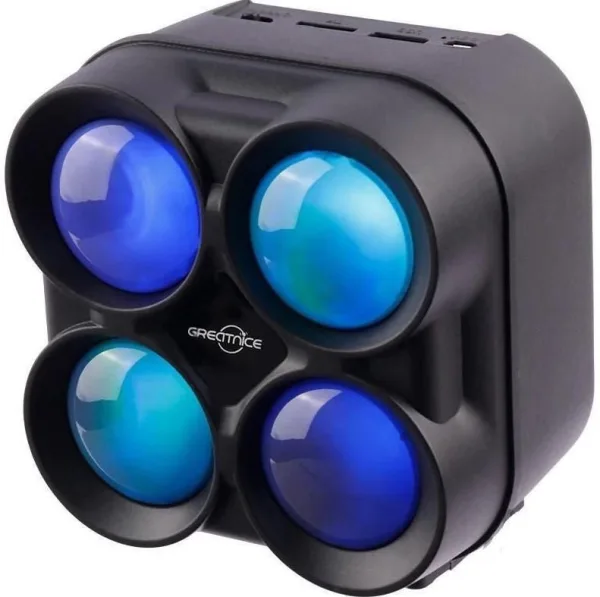 Greentech GTS-1835 Wireless Bluetooth Speaker Rgb - Mini Wireless Portable Bluetooth Speaker with | 562