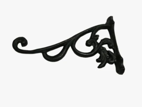 Hanging Basket Bracket Outdoor Plant Holder Decorative Cast Aluminum Wall Hanging Brackets Garden Me | 306
