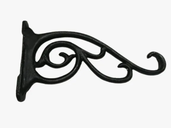 Hanging Basket Bracket Outdoor Plant Holder Decorative Cast Aluminum Wall Hanging Brackets Garden Me | 31580