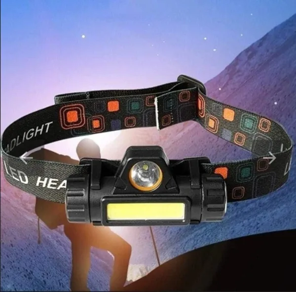 Headlamp Flashlight USB Rechargeable, Super Bright 800 Lumen LED Headlamps with 2 Modes Adjustable S | 722