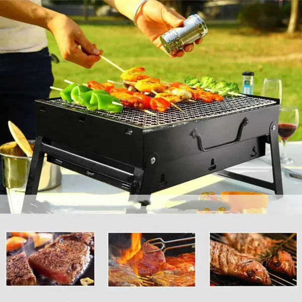 High Quality Portable Outdoor BBQ Barbecue Grill Machine (Delivery 430/-) | 455