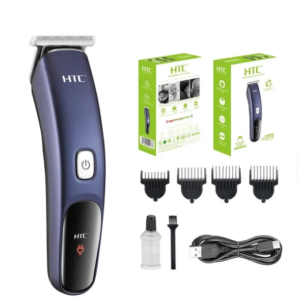 HTC AT-506 Factory Professional Hair Trimmer for Men Lithium Battery Zero Gapped Hair Trimmer for Ba | 33914