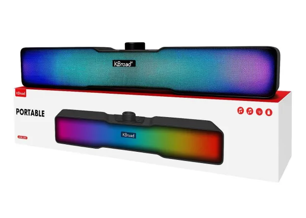 KBroad KTD 1968 Bluetooth Speaker Bar Rechargable / FM Radio / USB / SD Card Product Size - 37.9 x 6 | 741