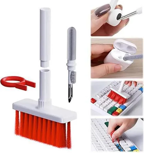 Keyboard Cleaning Soft Brush Kit, Keyboard Cleaner,5 in 1 Multi-Function Cleaning Tools Kit Corner | 1079