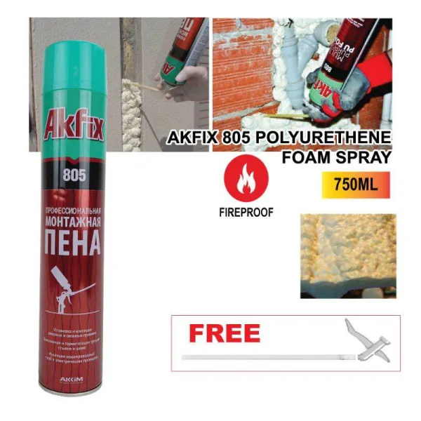 kfix 805P Polyurethane Spray Foam - Waterproof Insulating Sealant, Expanding Foam Gap Filler, Low Ex | 66489