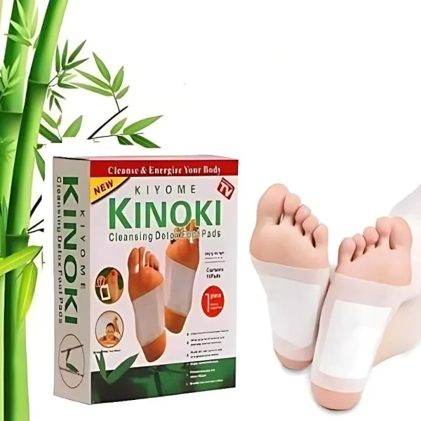 Kinoki Cleansing Detox Foot Patches - 10 Adhesive Pads Kit for Natural Toxin Removal & Foot Health | 6627