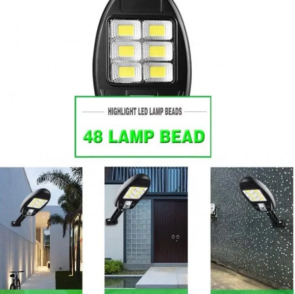 LED Solar Street Light Integrated Powerful High Lumen LED Human Body Induction Solar 48 COB CL-180 | 1454