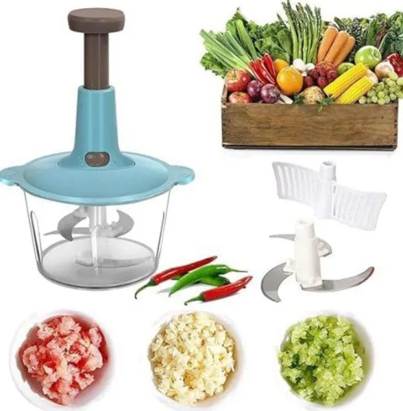 Manual Food Chopper - 0.7L Press Cooking Machine | 466