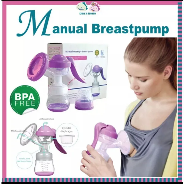 Maternal Baby Products Wide Neck Baby Bottle Manual Breast Pump Sucking Device | 43663