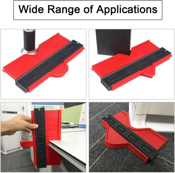 Measuring Tool Multi-Function Widen Double Lock Irregular Contour Gauge Ruler Woodworking | 636