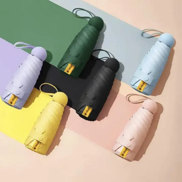 Mini Design Pocket Promotional Parasol Portable UV Fordable Mini Umbrella (Random Clrs) | 331
