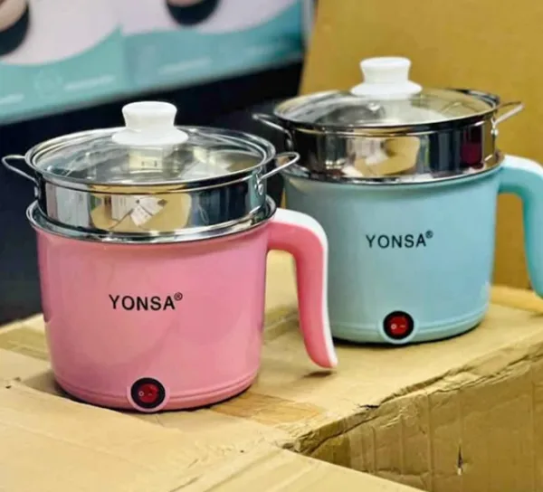 YONSA 1.8 L DOUBLE LAYER ELECTRIC COOKER STEEL HEAD