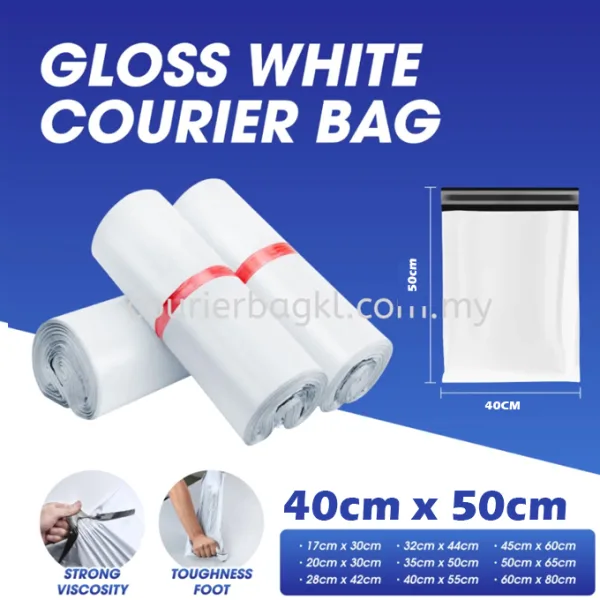 COURIER BAG 40 X 50 WHITE 100 PCS PACK