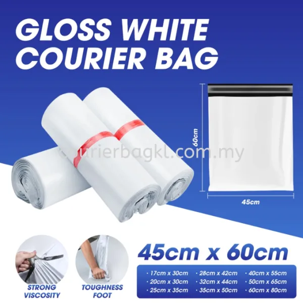 COURIER BAG 45 X 60 WHITE 100 PCS PACK